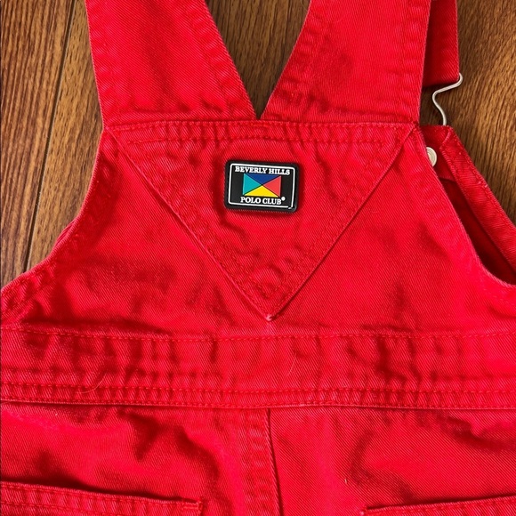 Vintage Beverly Hills Polo Club Red Kids Overalls - Picture 6 of 6